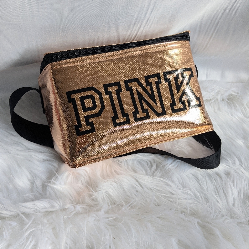 VS Pink Rose Gold Logo Lunchbox/Cooler